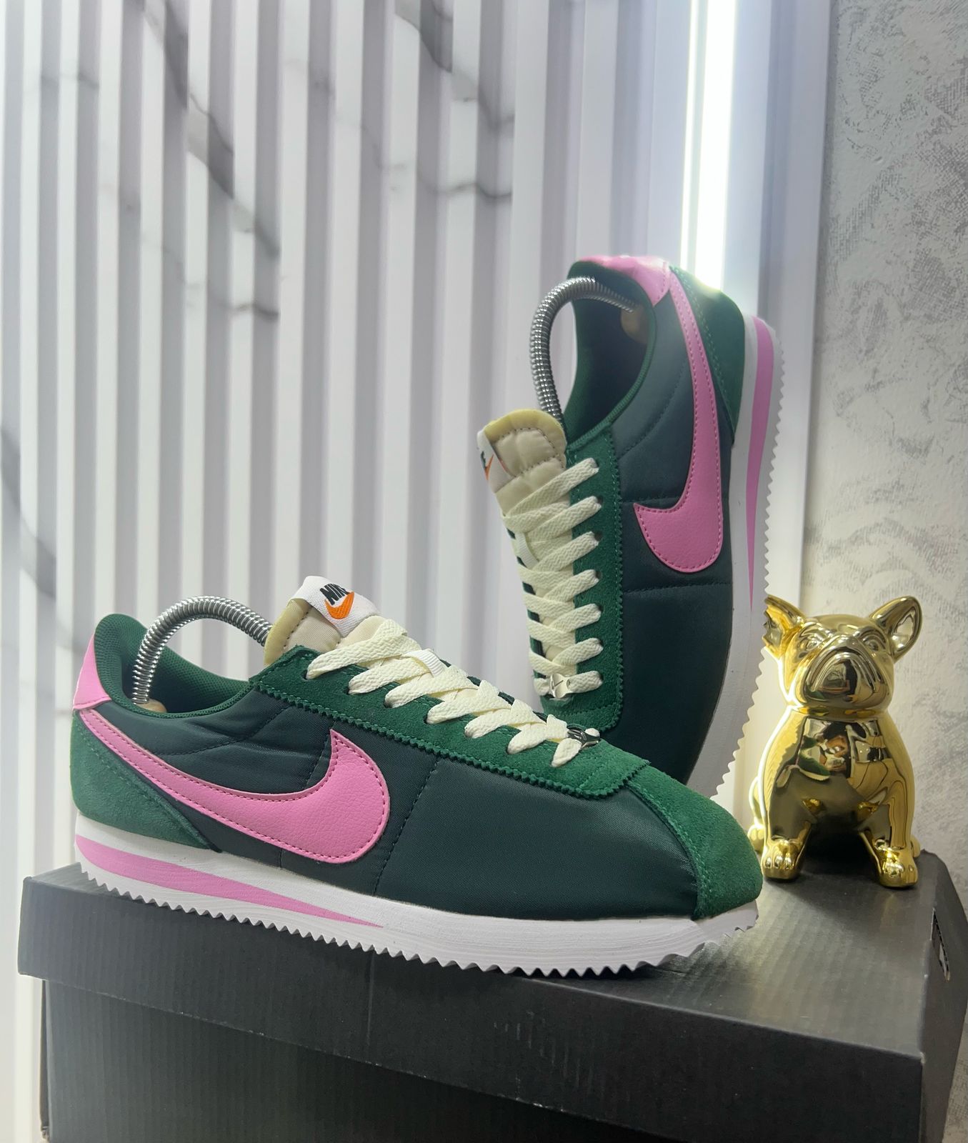 Nike Cortez Verde/Rosa