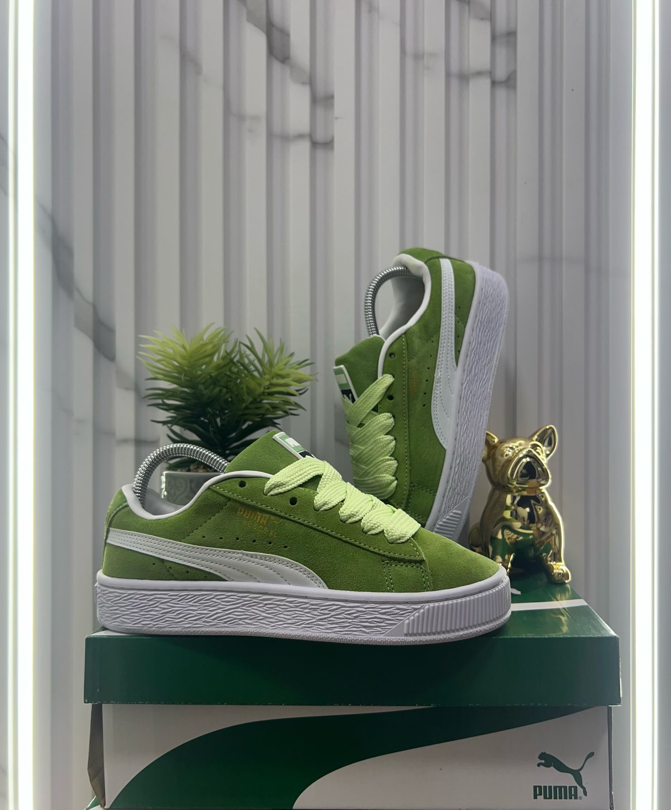Puma Suede Xl Verde/Blanco